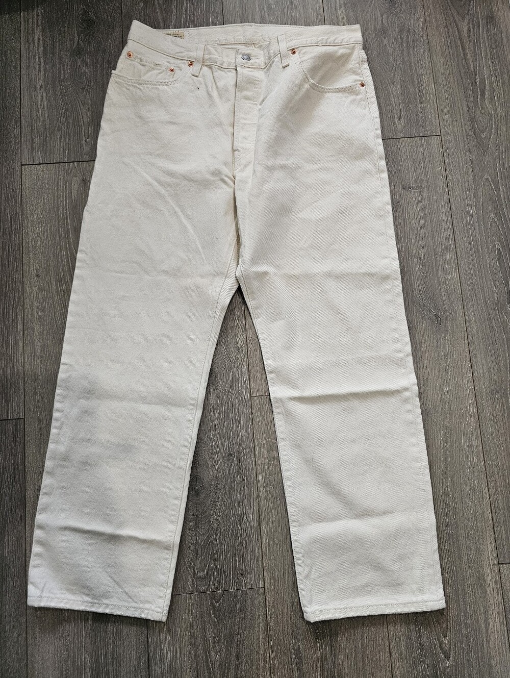 Levi's Women Cream Straight-Leg Chinos